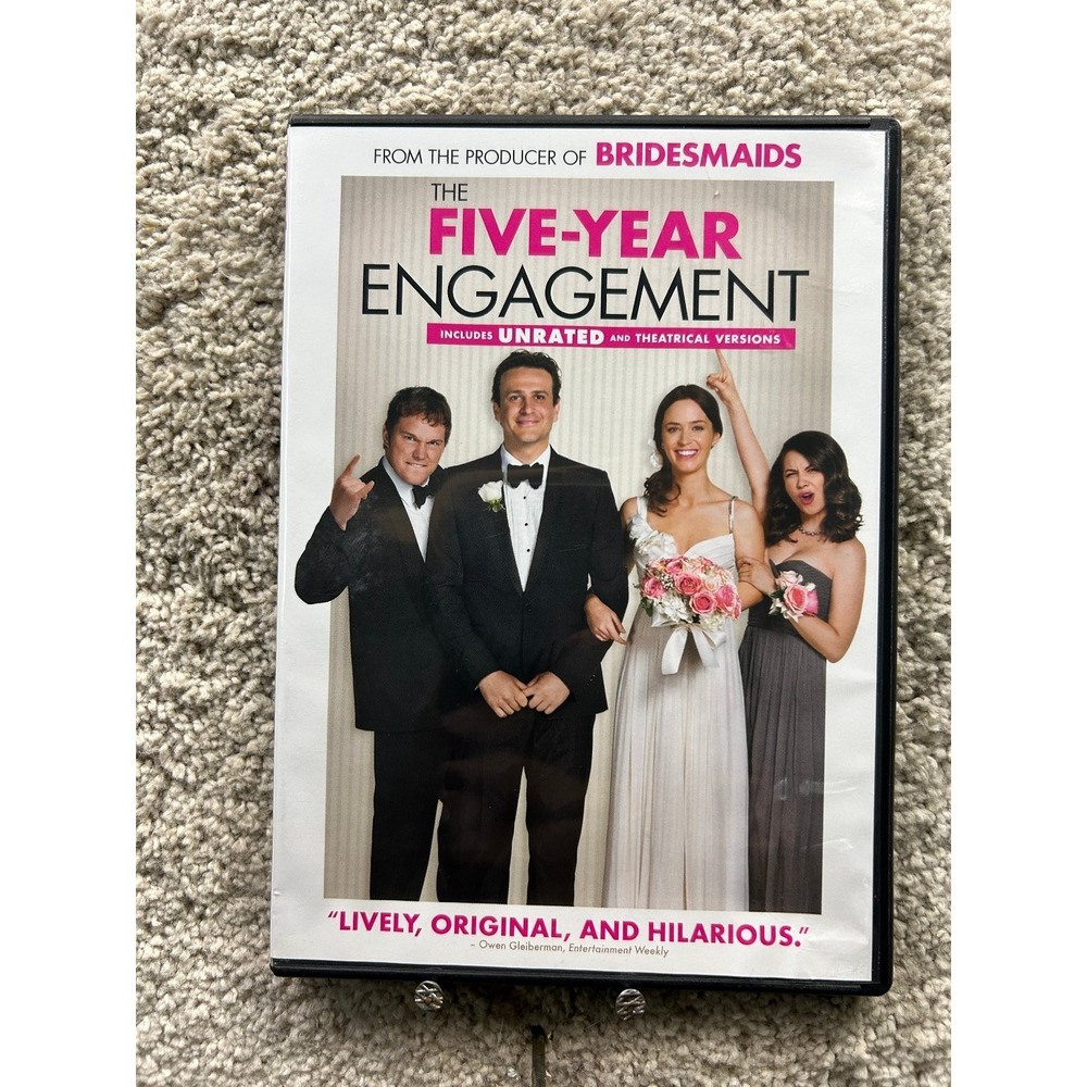 The Five-Year Engagement DVD 2012 Unrated & Theatrical Segel Blunt Pratt
